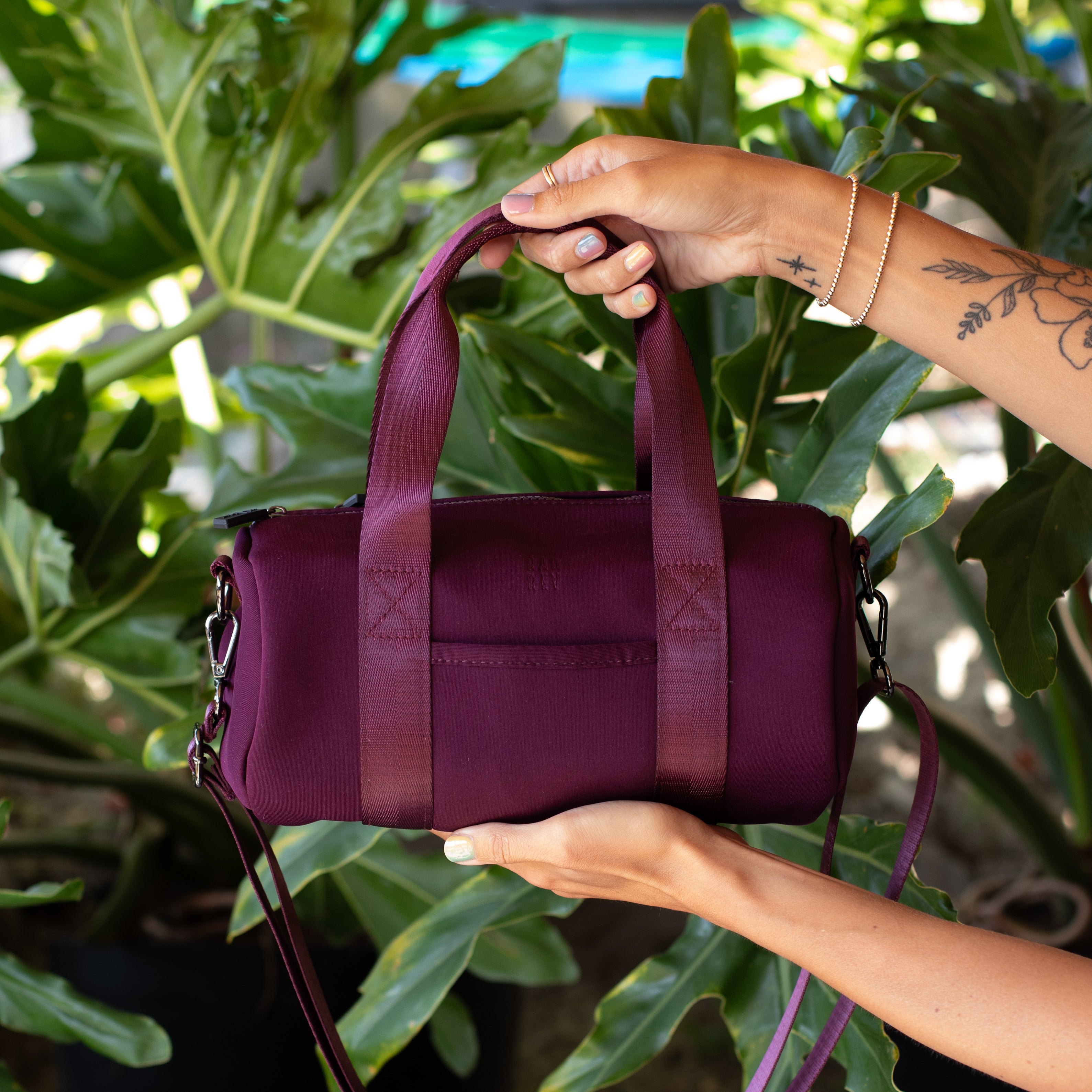 Barrel Bag in Plum