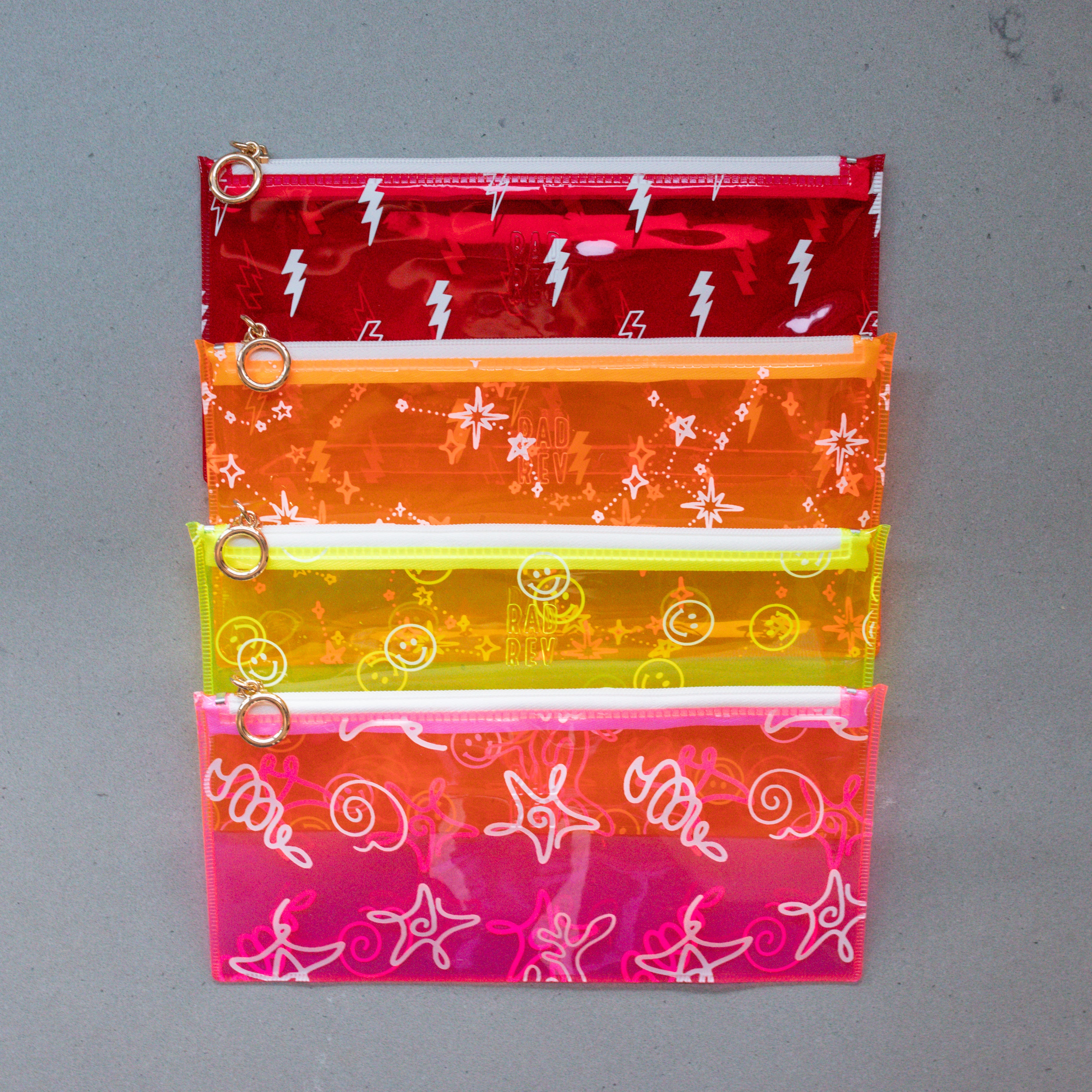 Neon Pencil Pouch Set