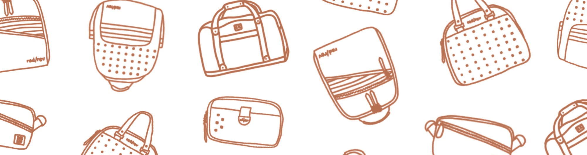 Drawing of bags and purses